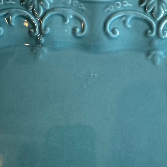 Sweet Olive Designs Fancy Scroll Collection by Jane Adams Teal Decorative Tray - Picture 8 of 8